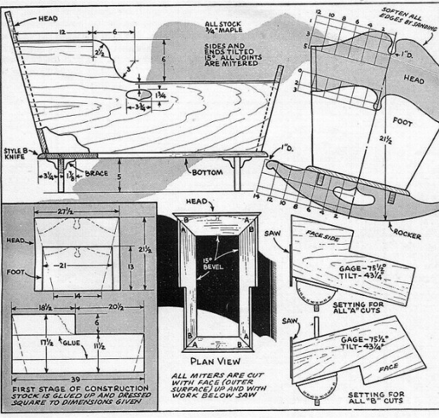 Wooden Baby Cradle Plans