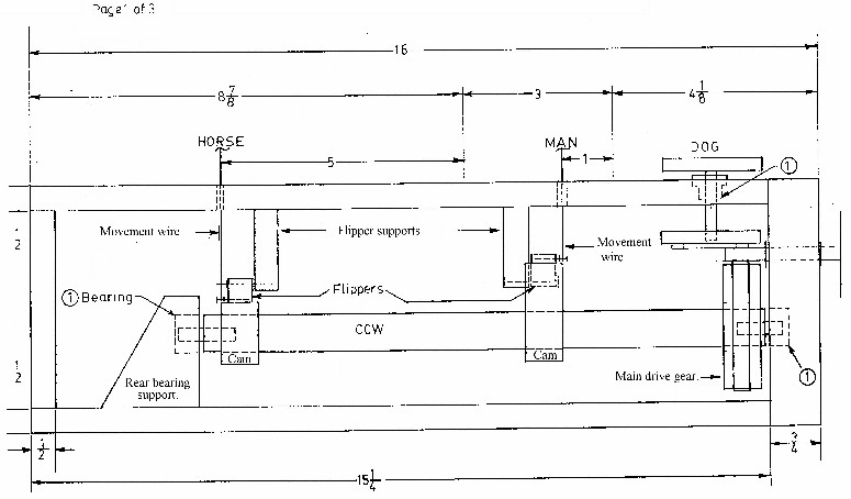 Drawing of the mechanics.